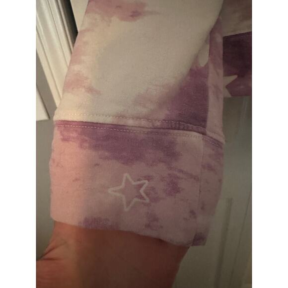 Wildfox purple tie dye star sweatshirt size large - Picture 7 of 11